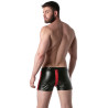 LEADER Short avec zip Brut Noir-Rouge